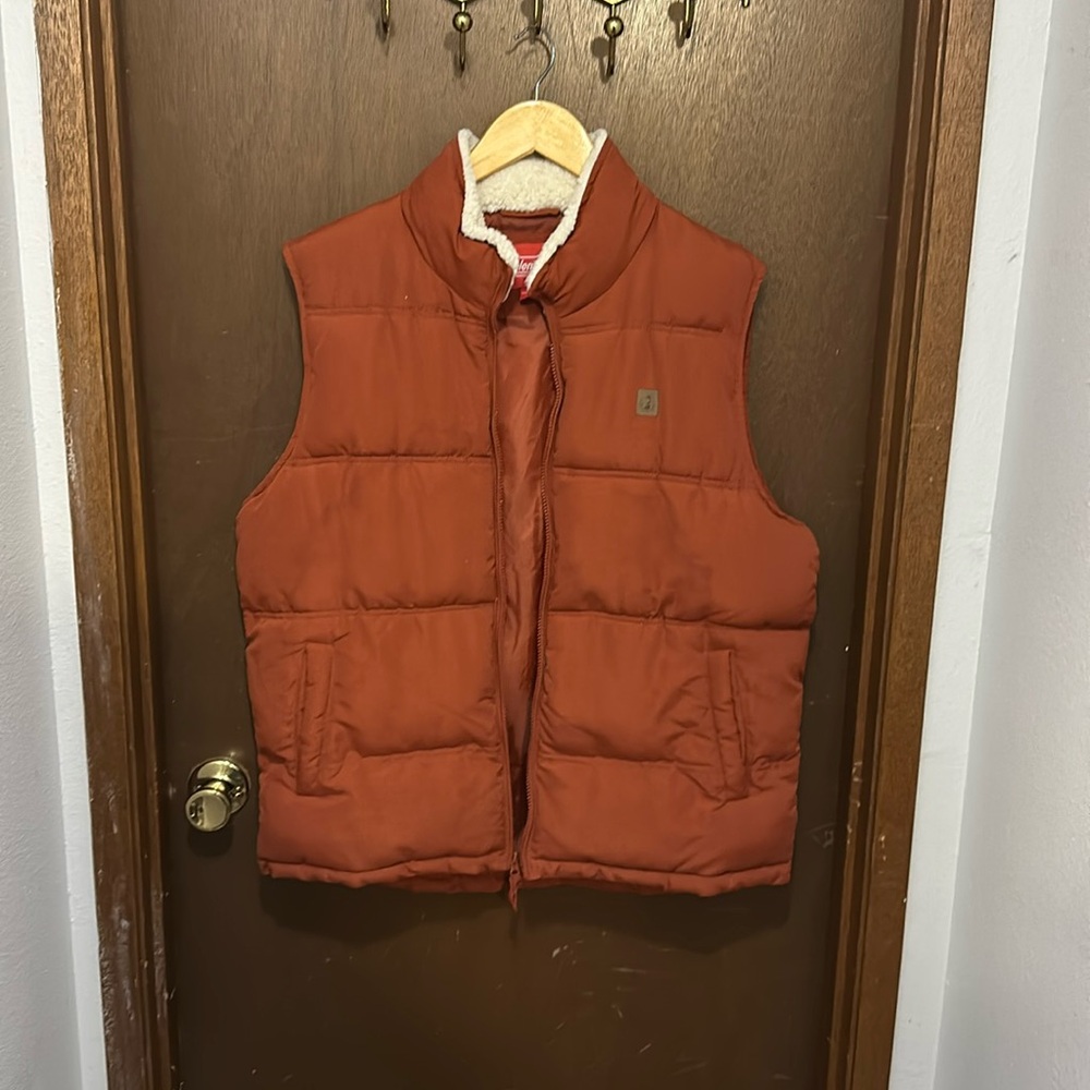 NWOT Coleman Orange Men’s Vest Size Large